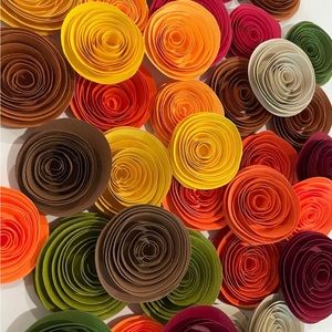 3 dozen paper flower minis